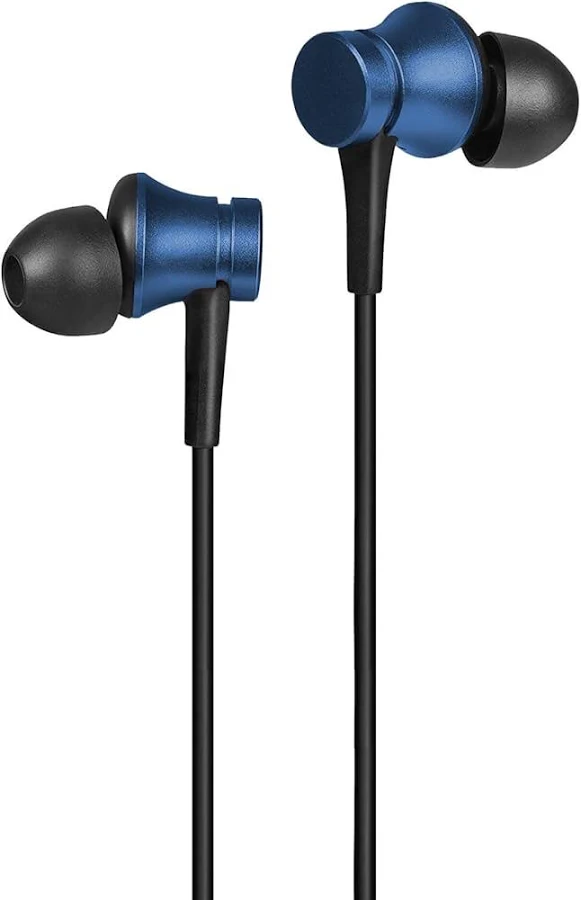 XIAOMI Wired in-Ear Earphones with Mic, Ultra Deep Bass & Metal Sound Chamber (Blue)